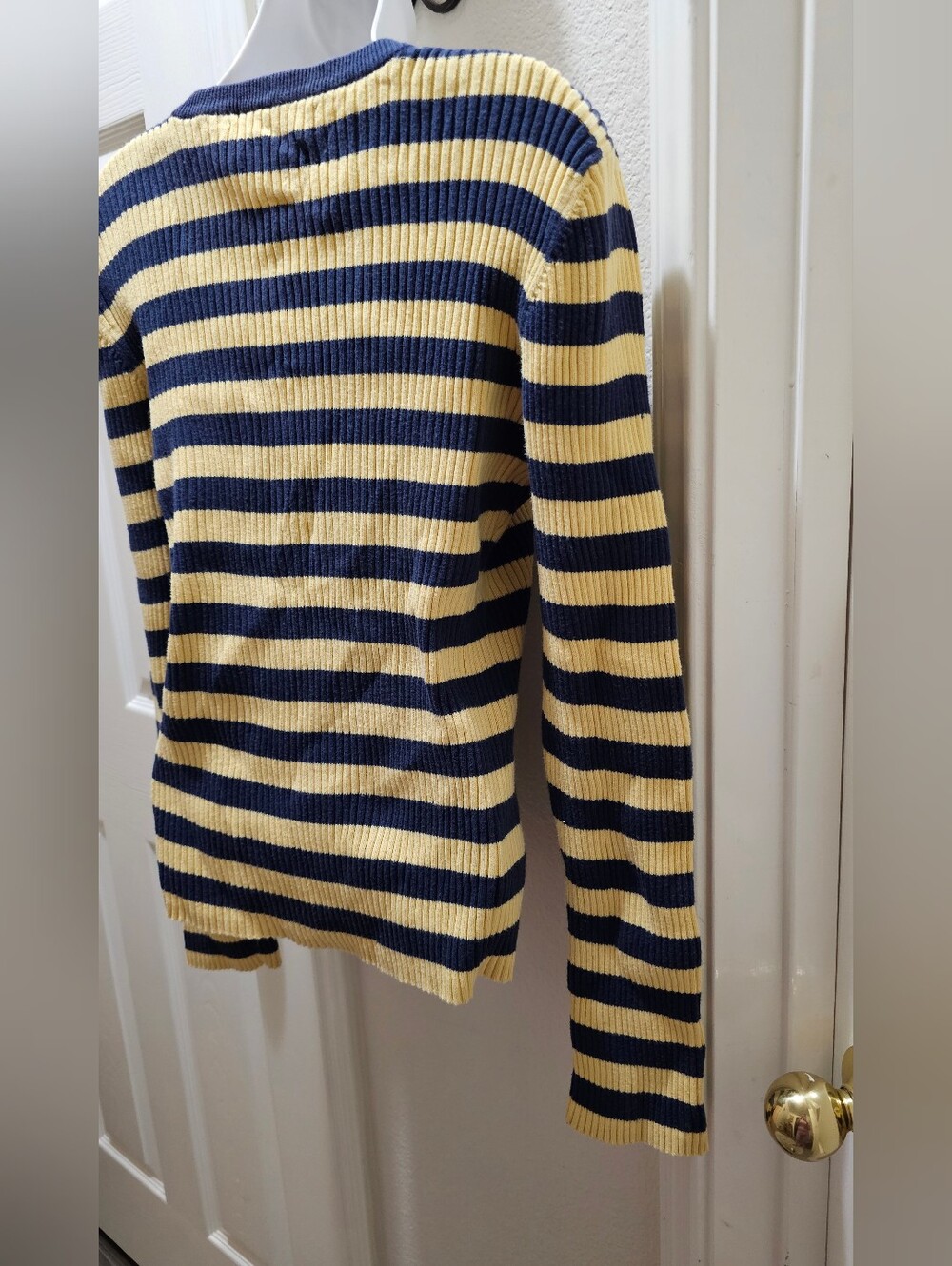 Tommy Hilfiger 100% cotton Ribbed Vee Neck sweater size Large EUXLC - Picture 7 of 10